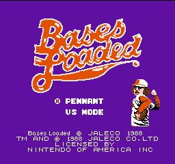 Bases Loaded Title Screen